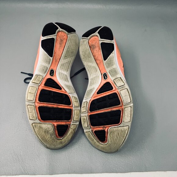 Nike Lunarglide 5 Shoes Womens Size 8.5 Peach Black Dynamic Support Running - Picture 5 of 9